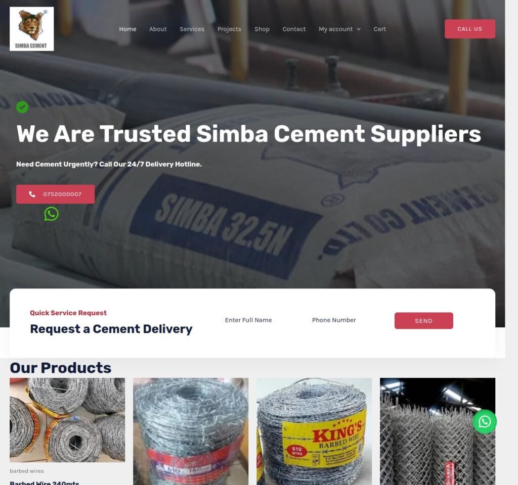 simba cement online