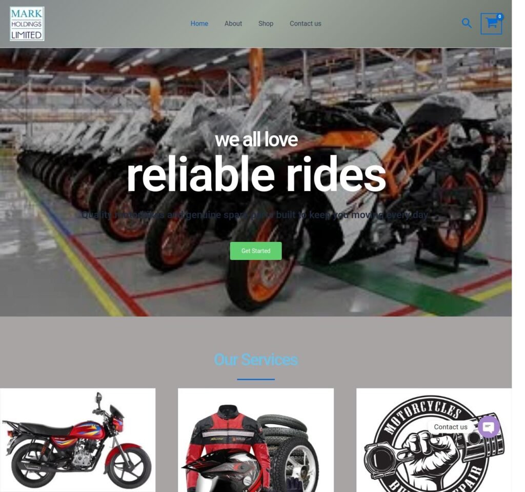 Mark Holdings Limited E-commerce Platform mark holdings