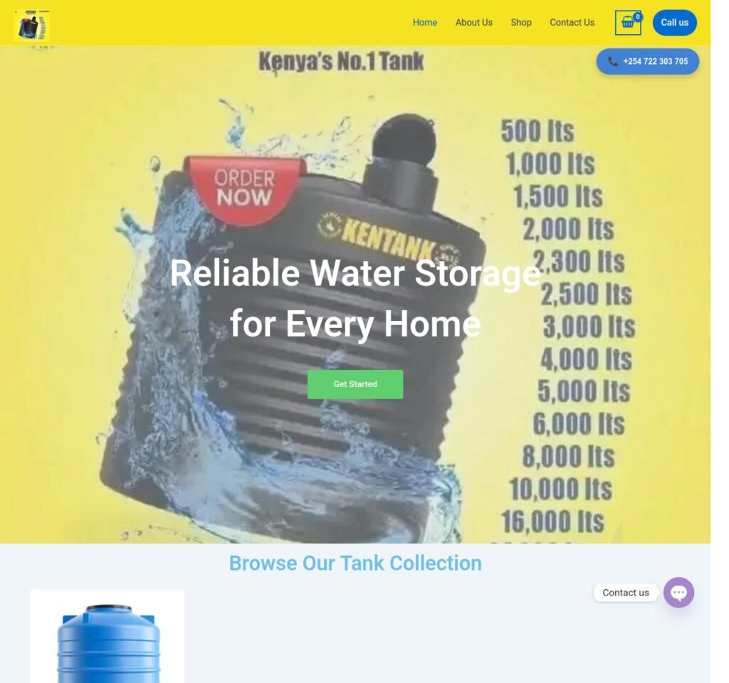 water tank supply